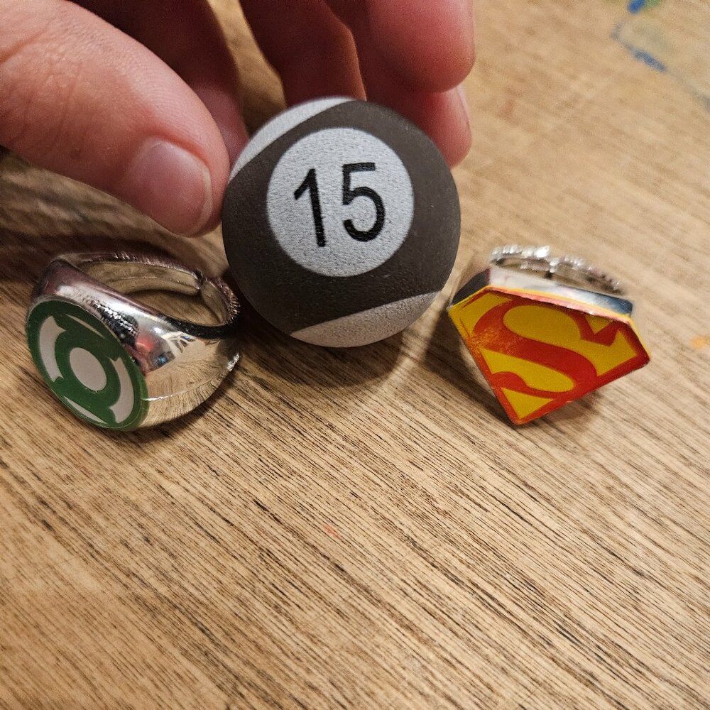 Bouncing ball and 2 rings